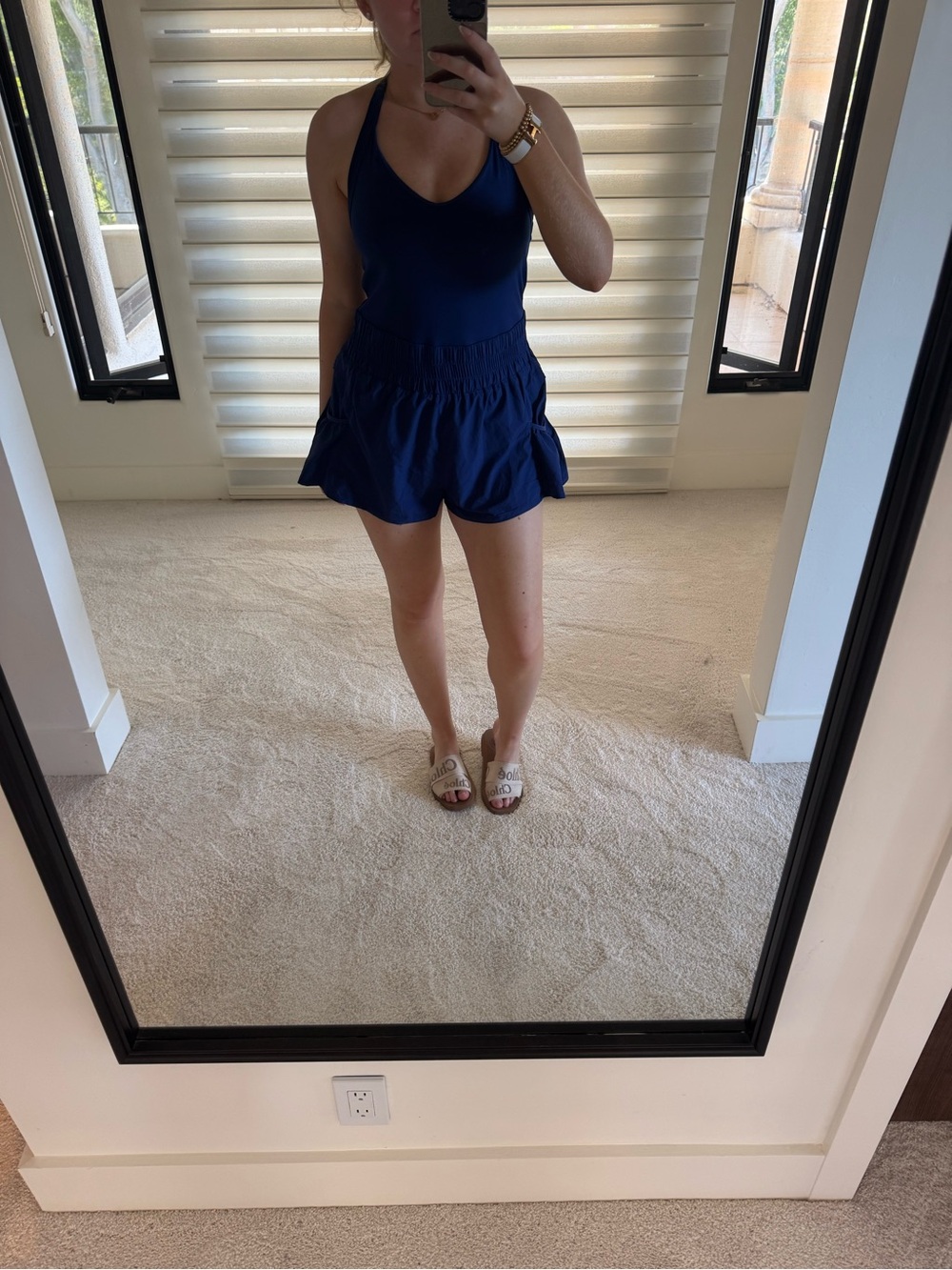 FP Movement by Free People Navy Get Your Flirt On Shortsie - Picture 4 of 8